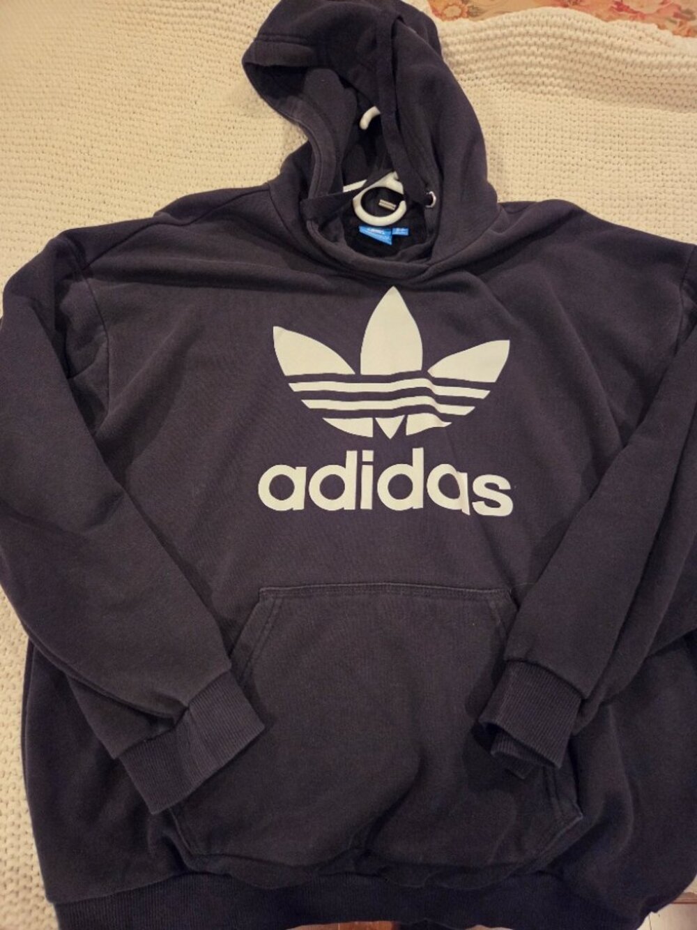 Adidas Oversized Black Hoody size Small- Unisex
